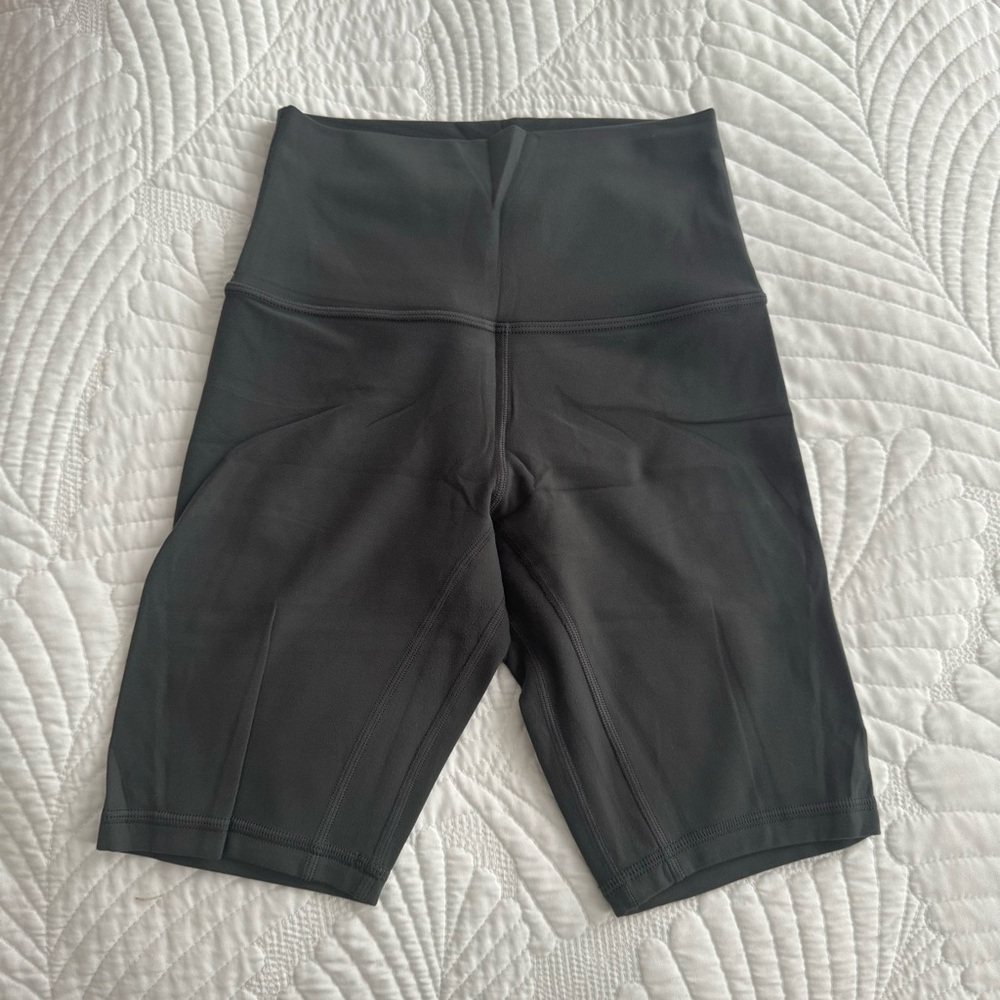LULULEMON GRAPHITE GREY ALIGN SHORTS 6 IN